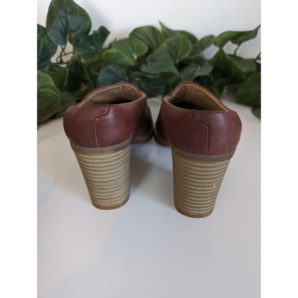 Softwalk Keya Mules Shoes Heels Leather Brown Fall Spring Boho Comfort Size 7N - Picture 8 of 11